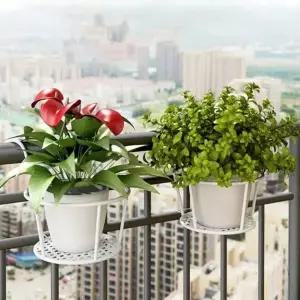 철제 창틀용 화분 걸이대 행거 정리대 받침대 베란다 화초 선반