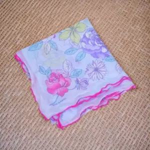 일본 백화점 손수건 타올 여성용 플로럴 스카프 얇은 미니