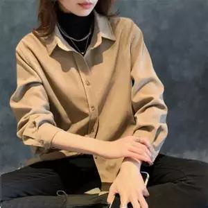 셔츠 여성 블라우스 긴팔 남방 루즈핏 여자 슬림핏 와이셔츠 골지 가을 골덴