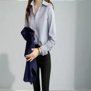 셔츠 여성 블라우스 긴팔 남방 루즈핏 여자 슬림핏 와이셔츠 줄무늬 스트라이프 남방