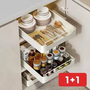 싱크대 서랍 슬라이드 레일 하부장 주방 수납 정리 부착