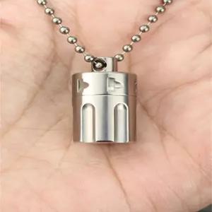 제통 알약통 휴대용 미니 키링 비상약 약통 목걸이