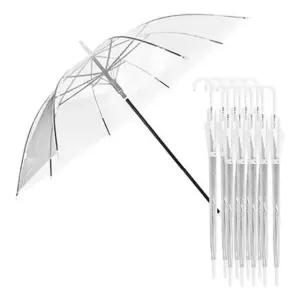 키밍 예쁜 투명 자동 튼튼한 비닐 가벼운 우산 10개