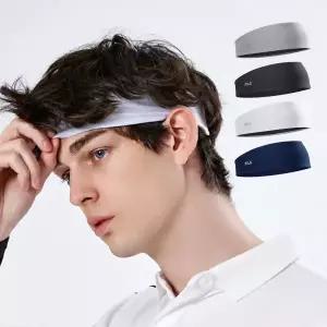 휠라 핏 쿨 헤어밴드 스포츠 땀 흡수 테이스 배드민턴 러닝 헬스 머리띠