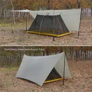 에어텐트 노트 기어 톈청 2인용 이너 텐트 야외 캠핑 초경량 타프 A형 방수 방풍 하이킹
