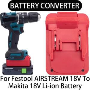 Makita 18V 리튬 이온 도구 변환기-Festool AIRSTREAM 배터리 어댑터 전동 액세서리 용