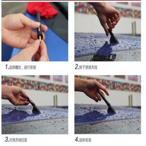 자동차 차량용 호환 카본 마스트 안테나 쉐보레 크루즈 아베오 캡티바 트랙스 에피카  올랜도 라세티 로바