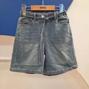 에스핏 HC08 밸트장식5부버뮤다데님PT 에스핏주니어 여아/여름5부데님팬츠 SJA304 FJP