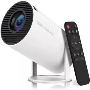 미니 프로젝터 HY300 프로 듀얼 밴드 WIFI6 5G 무선 5.4 블루투스 스마트 지원 4K 1080P 자동 키스톤 보정