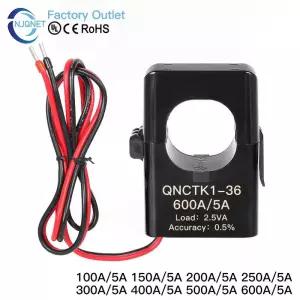 다운트랜스 변압기 코어 전류 트랜스포머 QNCTK1-36 2005 3005 4005 5005 6005 5A 클램프 온 센서 개방형
