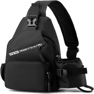 팬더 슬링백 가슴 어깨 백팩 남성 크로스바디백 커버팩 여행용 배낭 자전거 스포츠 체육관 데이팩 물병