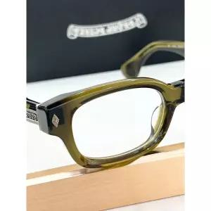 미국 크롬 하츠 안경 올리브 그린 투명 렌즈 은색 십자가 로고 정품 새 제품 157804185366