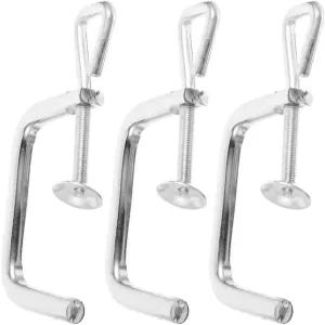 수동 파스타 메이커 액세서리용 Milisten 3pcs 기계 손잡이 고정 클립 교체 금속 클램프 가정용 주방용