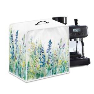 NETI EN 주방 커피 메이커 먼지 커버 블루 보호 상단 머신 디자인 가전 내열성 핸들 긁힘 플로럴 방지 그린