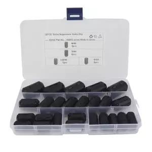 케이블 커넥터 클램프 페라이트 코어 링 키트 RFI EMI 필터 노이즈 마그네틱 3.5mm 25 개