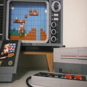 프라모델 조립 도구함스톡 71374 아이디어 슈퍼 게임 콘솔 모델 빌딩 블록 브릭 액션 교육용 장난감