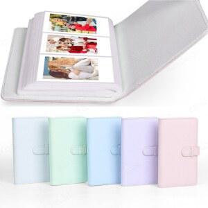 사진 앨범 필름 카메라 108 포켓 3 인치 인화지 가죽 보관 케이스 tax ni 12 용 스탬프 컬렉션 도서