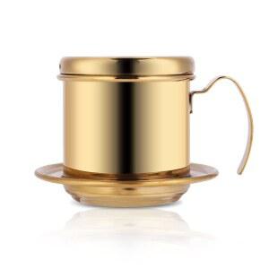 스테인리스 스틸 드립 커피 필터 메이커 골드 포트 가정용으로 인퓨저 이상적 베트남