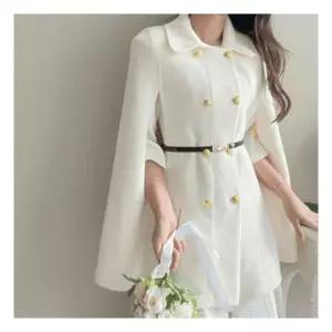 엘린무드 벨트세트 티모시 케이프 겨울 부드러운 블랙 아이보리 연말 자켓 2color 1183436