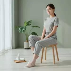 풋케어 발보습 비닐팩 일회용 발팩 커버 덧신 100매 31cm