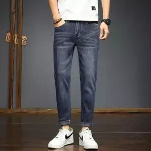 슬램덩크 팬츠 청 남성용 배기핏 트렌드 슬랙스 백 고급스러운 HO1