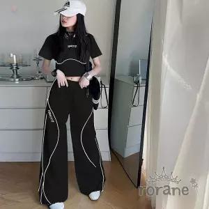 [보리보리/로라네]주니어 여아 방송댄스복 블랙