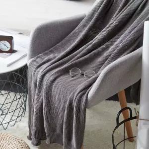 부드러운 니트 무릎 담요 캠핑 사무실용 휴대용 블랭킷 여행용 플리스 따뜻한 포근한