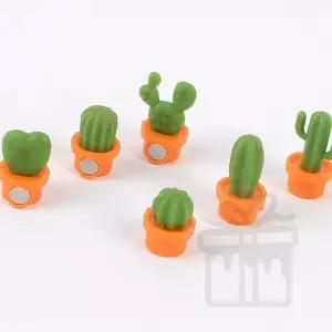 인테리어 미니어처 냉장고자석 6P 미니 선인장 자석