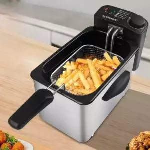 1인용 미니튀김기 전기 핫도그 컴팩트 온도조절 홈프라이어 돈까스 치킨