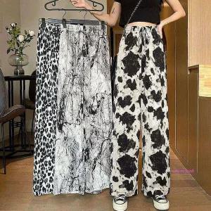 여성용 통바지 패턴 팬츠 냉장고 시원한mno893