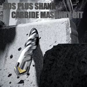 5개/대 SDS PLUS 생크 5/6/8/10/12mm 콘크리트 충격 해머 벽돌 초경 드릴 비트 시멘트 블록 벽용 110mm 길