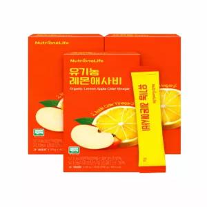유기농 레몬애사비 3박스 (42포) 정통발효 애플사이다비니거