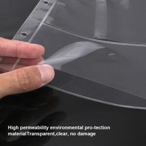 컬렉터 용 3 슬롯 지폐 보호 가방 휴대용 루스 리프 시트 홀더 수집 앨범