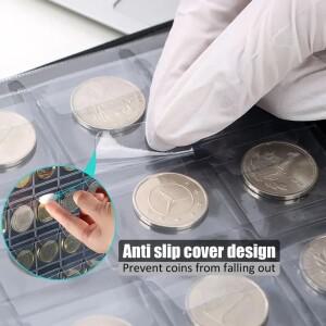 120/240 포켓 동전 수집 앨범 10페이지 홀더 기념 정리함 보관함