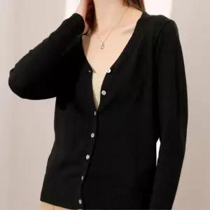 여성 베이직 기본 브이넥 니트 가디건 봄 가을 간절기