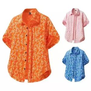 록쉬블몰 남사친 캐주얼 셔츠 빅 사이즈 프린팅 터틀넥 솔리드 유럽 반팔 HO2