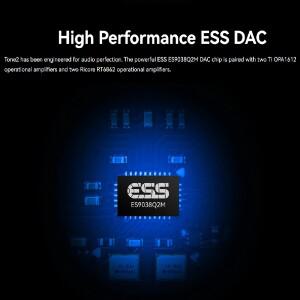 호환 Khadas Tone2 DAC 하이파이 미니 데스크탑 밸런스드 RCA  ES9038Q2M  DSD512 (네이티브)  PCM768  XMO