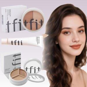 TFIT 3색 컨실러 정밀 존닝 지속적인 스킨 프리 로션 공급 메이크업 않는 모공 수분 보이지