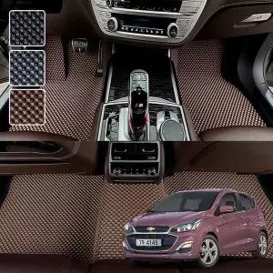 스파크 전용 3D 엠보싱 차세대 고무매트 1열2열 세트
