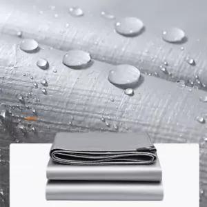 아웃도어 타포린 방수 천막 덮개 비닐포 실버 3x4M