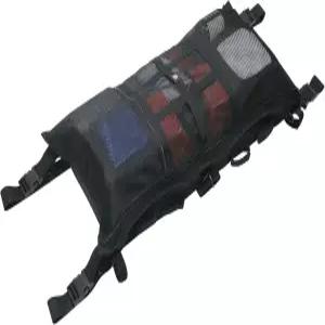 케미모토 티탑 수납 가방 보트 구명조끼 낚싯대 4개 대부분의 위한 메쉬 포켓 2개가 있는 방수 하드 비미니