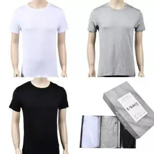 트라이)레이온 소재 데일리 남성 기본 티셔츠 3매입 스타킹 여성내의 팬츠 팬티스타킹