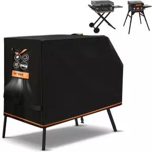 후드와 스탠드가 있는 블랙스톤 22인치 그리들 커버 2026년 업그레이드된 1000D 헤비 듀티 그릴 방습 방수