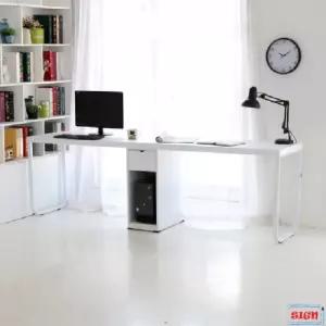 50T상판 철다리 본체통 2200 2인용책상 G-308