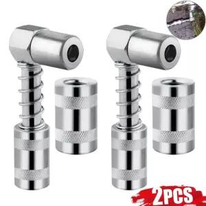 구리스니뿔 니플 90도 그리스 건 어댑터 팁 3 조 앵글 스위블 스냅 트럭 차량용