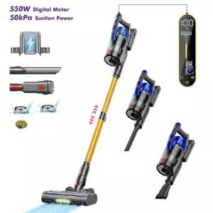 이불청소기 매트리스 침구 Armo V17 핸드 무선 청소기 50kPa 550W 전력 6 in 1 수직 청정 LED 디스플레이