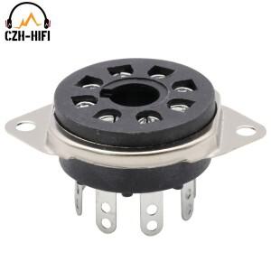 호환 1PC 8PIN K8A 옥탈 튜브 소켓 베이클라이트 밸브 베이스 EL34 5881 6SL7 5AR4 6CA7 6V6 KT88 빈티지