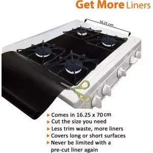 가스레인지부품 부속 가스 스토브 보호대 쿠커 커버 라이너 클린 매트 패드 주방 탑 보호