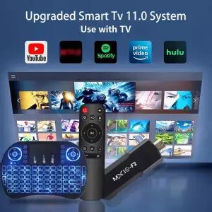 무선미러링 에어 마우스 리모컨 터치패드 MX10 F2 아마존 파이어 TV 스틱 4K RK3228A 쿼드 코어 1GB 8GB 미