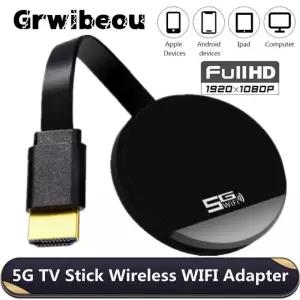 무선미러링 5G TV 스틱 무선 HDMI 호환 어댑터 WIFI 디스플레이 동글 IOS 안드로이드 HD 모바일 프로젝션